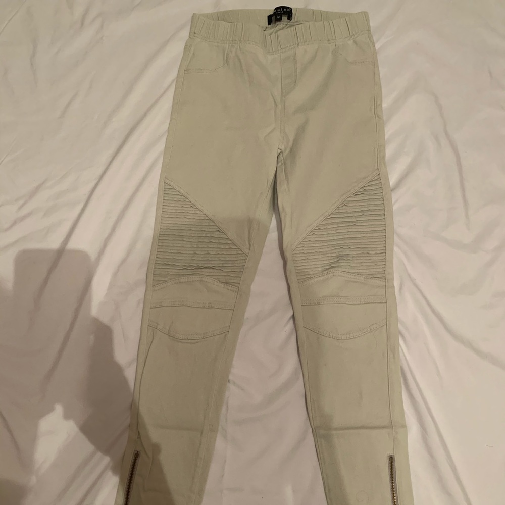 Beulah style Fashion Zipper Leggings